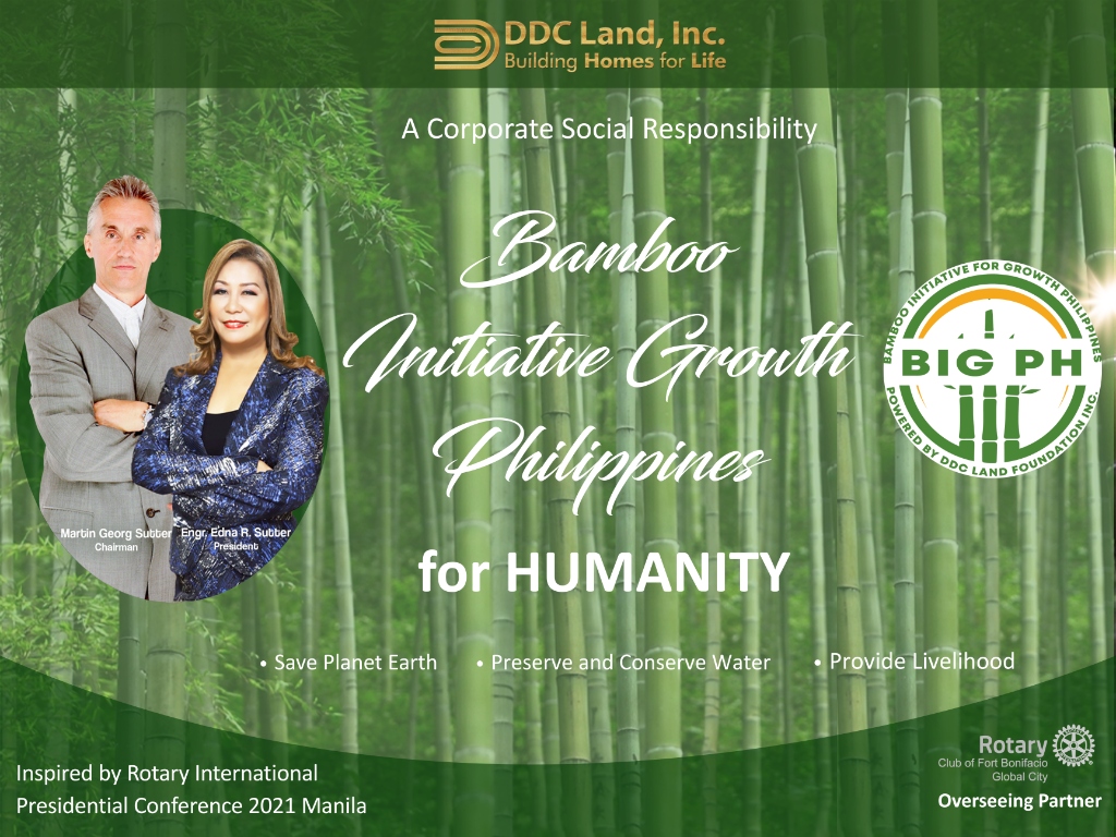 BAMBOO FOR THE ENVIRONMENT & A LIVELIHOOD GIFT TO OUR SHORE